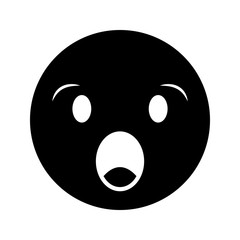 Fototapeta premium comic face emoticon isolated icon vector illustration design