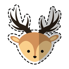deer cartoon icon image vector illustration design 