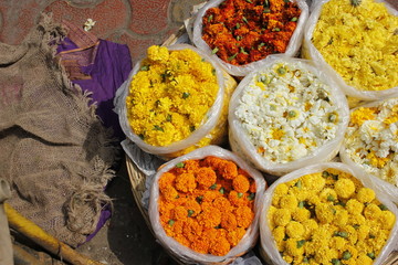flowers for sale on street 