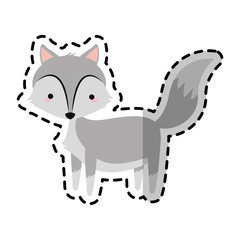 fox animal icon image vector illustration design 