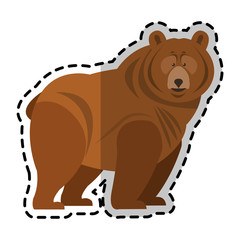 bear animal icon image vector illustration design 