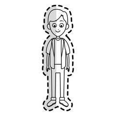 happy boy kid or child icon image vector illustration design 