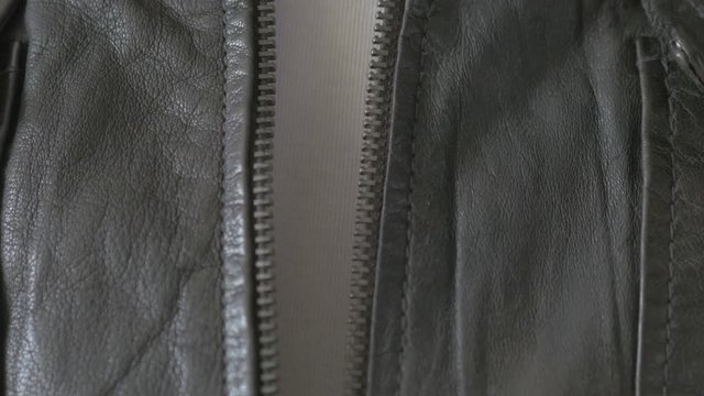 the man zips leather jackets