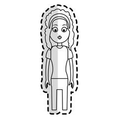 happy girl kid or child icon image vector illustration design 