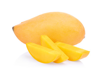 fresh mango isolated on white background