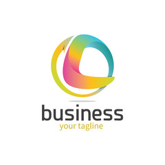 3d Colourful Letter 'l' Logo