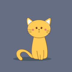cute yellow cat 