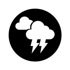 electric storm weather isolated icon vector illustration design