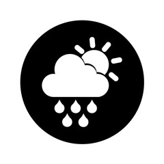 rain weather isolated icon vector illustration design