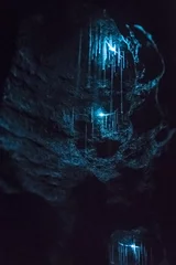 Foto op Plexiglas New Zealand Glow woms in a dark cave © cloud9works