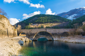 Villalago (Abruzzo, Italy) - A charming little medieval village in the province of L'Aquila, situated in the gorges of Sagittarius, between Lake Scanno and Lago San Domenico, with bridge of sanctuary