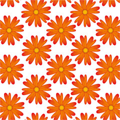 cute flowers pattern background vector illustration design