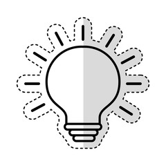 bulb light isolated icon vector illustration design