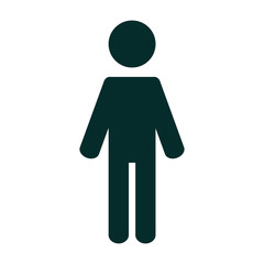 Stick Figure illustration. Stick Man position icon.