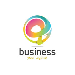 3d Colourful Letter 'q' Logo
