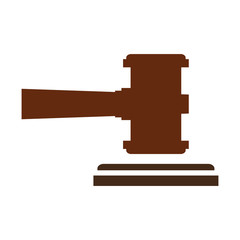 gavel justice isolated icon vector illustration design