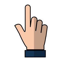hand human index isolated icon vector illustration design