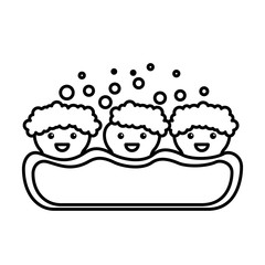 tooths with gum character icon vector illustration design