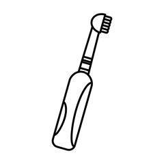 electric toothbrush dental isolated icon vector illustration design