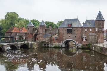 Fototapeta na wymiar Medieval fortifications of Amersfoort, Netherlands