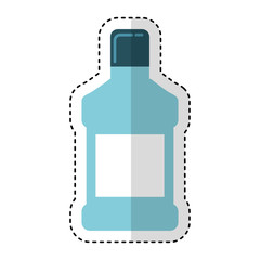 mouthwash bottle isolated icon vector illustration design