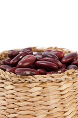 Red bean isolated on white background
