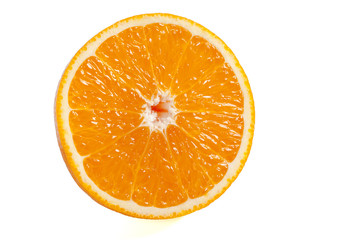 fresh orange isolated on white background