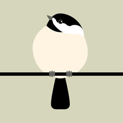  tit  bird vector illustration style Flat © wectorcolor