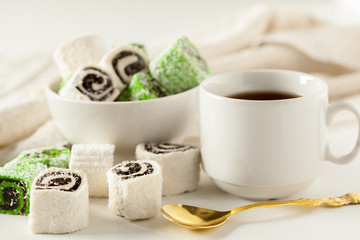 traditional eastern desserts on the table