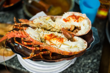 Seafood Lobster barbecue