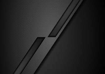 Black tech geometric corporate background