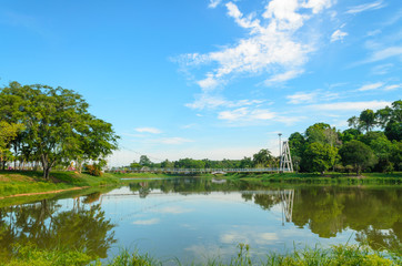 Lake view in the park
