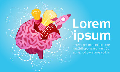 Brainstorming Briefing New Business Startup Idea Creative Concept Flat Vector Illustration