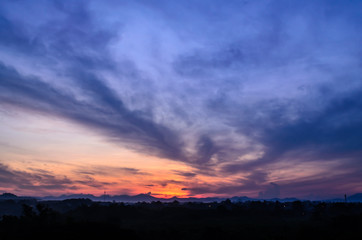 Sunset at Trang Thailand