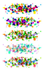 Set of Abstract Color Halftone Backgrounds.