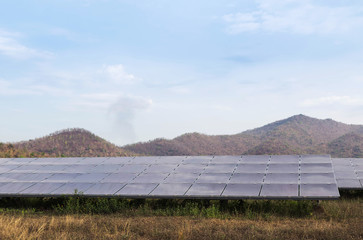 solar cells in solar power station alternative renewable energy from natural