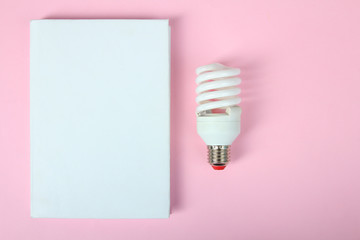 paper and a light bulb