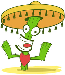 Jolly Cactus In Sombrero