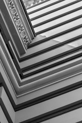 Obraz premium Corner lines on the facade of the building