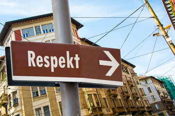 Schild 223 - Respekt