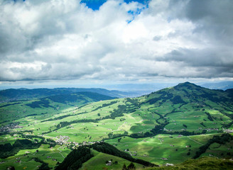 Amazing landscape with high mountains