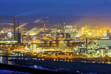Fototapeta premium Österreich, Linz, Industriegebiet