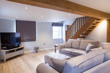 modern spacious lounge or living room interior