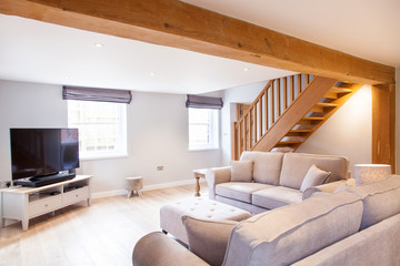 modern spacious lounge or living room interior