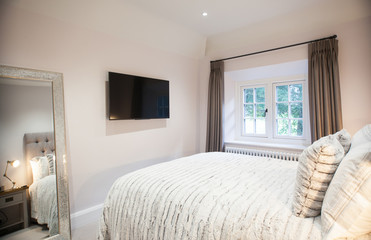 bright bedroom interior design