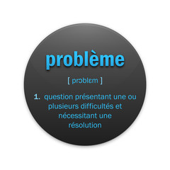 Icône PROBLEME avec définition