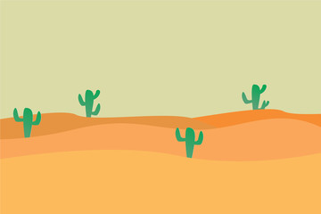 Obraz na płótnie Canvas background desert and cactus