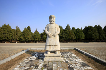 The ancient Chinese stone carving