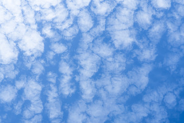 Fototapeta na wymiar Sky with many little cloud good day