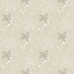 Background from leaves and circles.